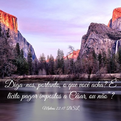Picture 03 - Mateus 22:17 BSL - Diga-nos, portanto, o que você acha? É lícito - Bible Verse Picture