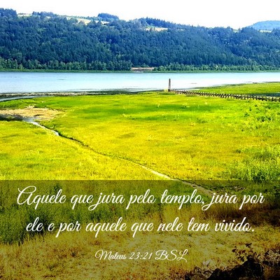 Picture 03 - Mateus 23:21 BSL - Aquele que jura pelo templo, jura por ele e por - Bible Verse Picture