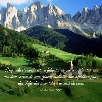 Picture 03 - Mateus 26:47 BSL - Enquanto ele ainda estava falando, eis que veio - Bible Verse Picture