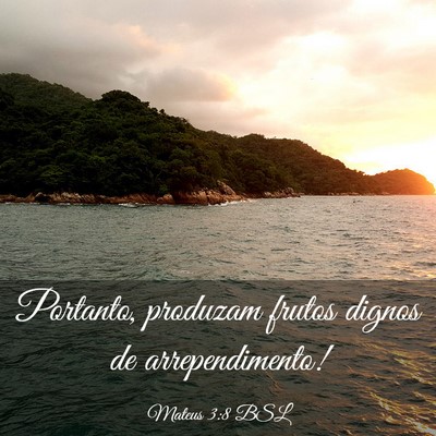 Picture 03 - Mateus 3:8 BSL - Portanto, produzam frutos dignos de - Bible Verse Picture