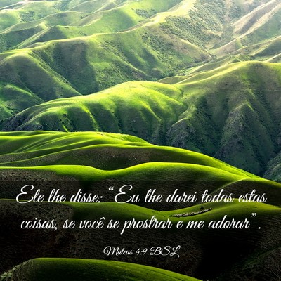 Picture 03 - Mateus 4:9 BSL - Ele lhe disse: “Eu lhe darei todas estas - Bible Verse Picture