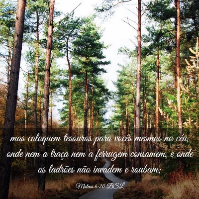 Picture 03 - Mateus 6:20 BSL - mas coloquem tesouros para vocês mesmos no céu, - Bible Verse Picture