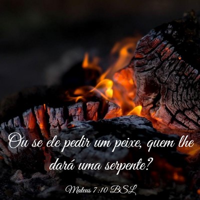 Picture 03 - Mateus 7:10 BSL - Ou se ele pedir um peixe, quem lhe dará uma - Bible Verse Picture