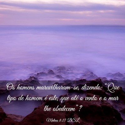 Picture 03 - Mateus 8:27 BSL - Os homens maravilharam-se, dizendo: “Que tipo - Bible Verse Picture