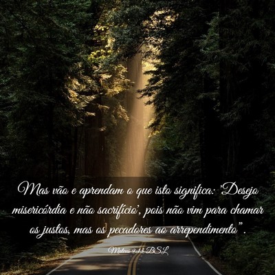 Picture 03 - Mateus 9:13 BSL - Mas vão e aprendam o que isto significa: 'Desejo - Bible Verse Picture