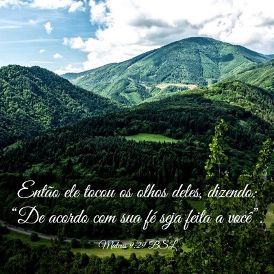 Picture 03 - Mateus 9:29 BSL - Então ele tocou os olhos deles, dizendo: “De - Bible Verse Picture