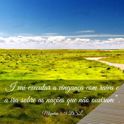 Picture 03 - Miquéias 5:15 BSL - I vai executar a vingança com raiva e a ira - Bible Verse Picture