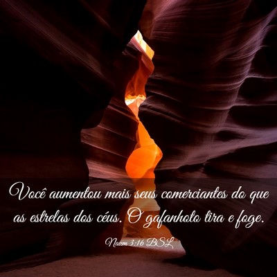 Picture 03 - Naum 3:16 BSL - Você aumentou mais seus comerciantes do que as - Bible Verse Picture