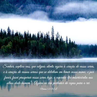 Picture 03 - Neemias 1:11 BSL - Senhor, suplico-vos, que estejais atento agora à - Bible Verse Picture