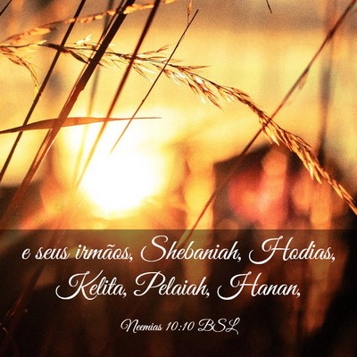 Picture 03 - Neemias 10:10 BSL - e seus irmãos, Shebaniah, Hodias, Kelita, - Bible Verse Picture