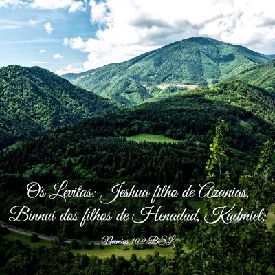 Picture 03 - Neemias 10:9 BSL - Os Levitas: Jeshua filho de Azanias, Binnui dos - Bible Verse Picture