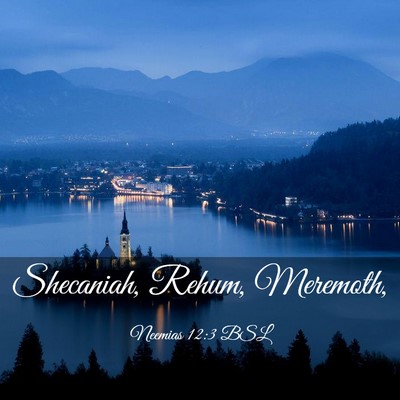 Picture 03 - Neemias 12:3 BSL - Shecaniah, Rehum, - Bible Verse Picture