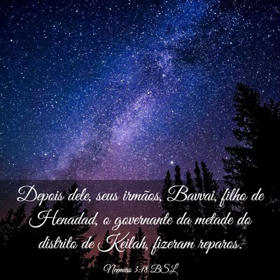 Picture 03 - Neemias 3:18 BSL - Depois dele, seus irmãos, Bavvai, filho de - Bible Verse Picture