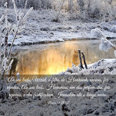 Picture 03 - Neemias 3:8 BSL - Ao seu lado, Uzziel, o filho de Harhaiah, - Bible Verse Picture