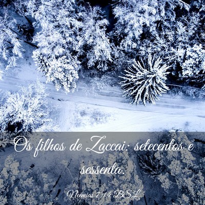 Picture 03 - Neemias 7:14 BSL - Os filhos de Zaccai: setecentos e - Bible Verse Picture
