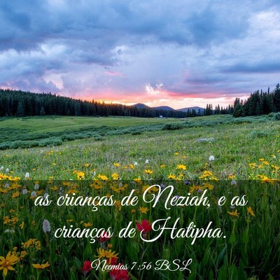 Picture 03 - Neemias 7:56 BSL - as crianças de Neziah, e as crianças de - Bible Verse Picture