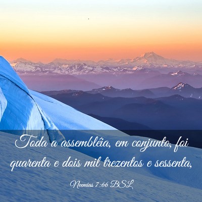 Picture 03 - Neemias 7:66 BSL - Toda a assembléia, em conjunto, foi quarenta e - Bible Verse Picture