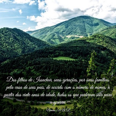 Picture 03 - Números 1:28 BSL - Dos filhos de Issachar, suas gerações, por suas - Bible Verse Picture