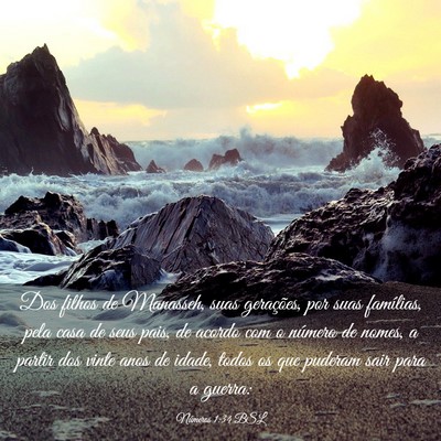 Picture 03 - Números 1:34 BSL - Dos filhos de Manasseh, suas gerações, por suas - Bible Verse Picture