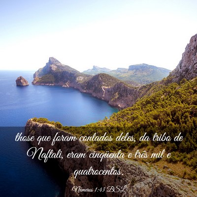 Picture 03 - Números 1:43 BSL - those que foram contados deles, da tribo de - Bible Verse Picture