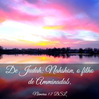 Picture 03 - Números 1:7 BSL - De Judah: Nahshon, o filho de - Bible Verse Picture