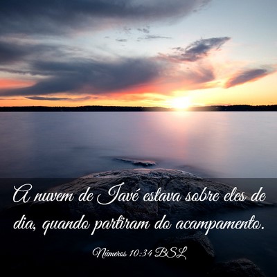 Picture 03 - Números 10:34 BSL - A nuvem de Iavé estava sobre eles de dia, quando - Bible Verse Picture