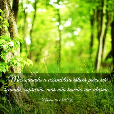Picture 03 - Números 10:7 BSL - Mas quando a assembléia estiver para ser - Bible Verse Picture
