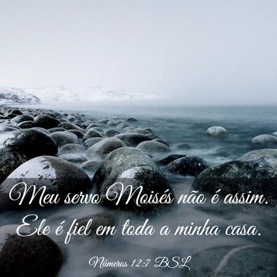 Picture 03 - Números 12:7 BSL - Meu servo Moisés não é assim. Ele é fiel em - Bible Verse Picture