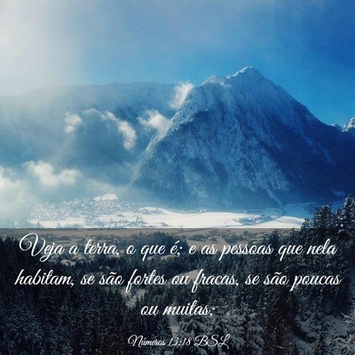 Picture 03 - Números 13:18 BSL - Veja a terra, o que é; e as pessoas que nela - Bible Verse Picture