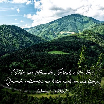 Picture 03 - Números 15:18 BSL - “Fala aos filhos de Israel, e diz-lhes: 'Quando - Bible Verse Picture