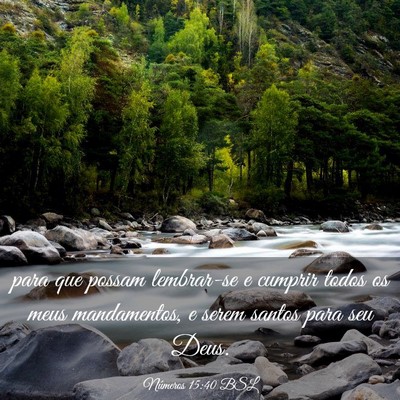 Picture 03 - Números 15:40 BSL - para que possam lembrar-se e cumprir todos os - Bible Verse Picture