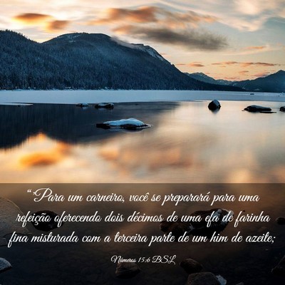 Picture 03 - Números 15:6 BSL - “'Para um carneiro, você se preparará para - Bible Verse Picture