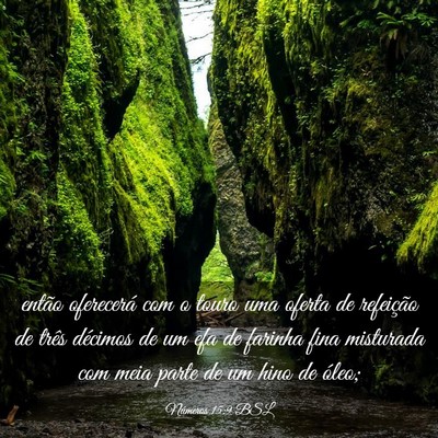 Picture 03 - Números 15:9 BSL - então oferecerá com o touro uma oferta de - Bible Verse Picture