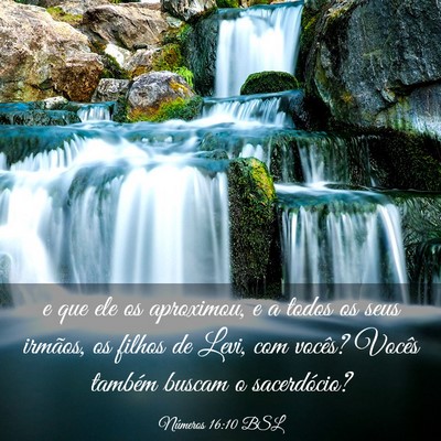 Picture 03 - Números 16:10 BSL - e que ele os aproximou, e a todos os seus - Bible Verse Picture