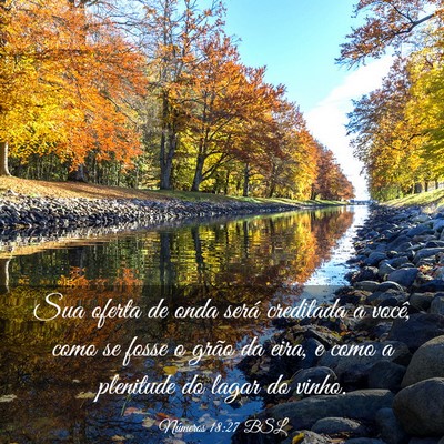 Picture 03 - Números 18:27 BSL - Sua oferta de onda será creditada a você, como - Bible Verse Picture