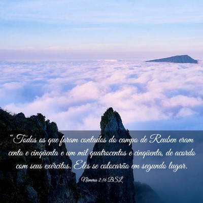 Picture 03 - Números 2:16 BSL - “Todos os que foram contados do campo de Reuben - Bible Verse Picture