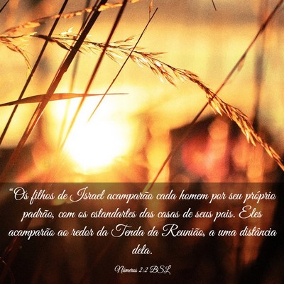 Picture 03 - Números 2:2 BSL - “Os filhos de Israel acamparão cada homem por - Bible Verse Picture
