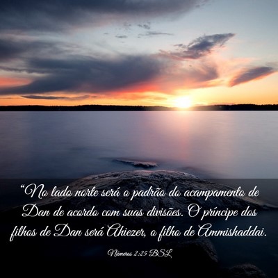 Picture 03 - Números 2:25 BSL - “No lado norte será o padrão do acampamento - Bible Verse Picture