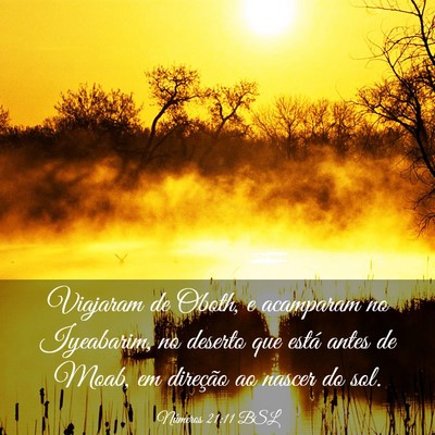 Picture 03 - Números 21:11 BSL - Viajaram de Oboth, e acamparam no Iyeabarim, no - Bible Verse Picture