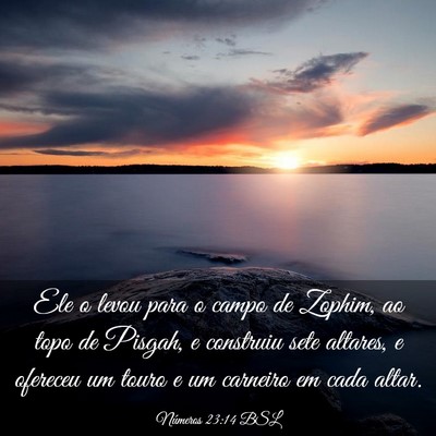 Picture 03 - Números 23:14 BSL - Ele o levou para o campo de Zophim, ao topo de - Bible Verse Picture