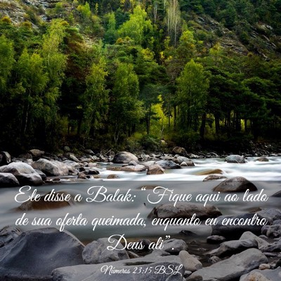 Picture 03 - Números 23:15 BSL - Ele disse a Balak: “Fique aqui ao lado de sua - Bible Verse Picture