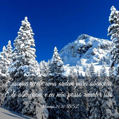 Picture 03 - Números 23:20 BSL - Eis que recebi uma ordem para abençoar. Ele - Bible Verse Picture