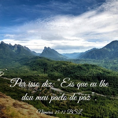 Picture 03 - Números 25:12 BSL - Por isso diz: “Eis que eu lhe dou meu pacto de - Bible Verse Picture