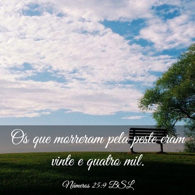 Picture 03 - Números 25:9 BSL - Os que morreram pela peste eram vinte e quatro - Bible Verse Picture