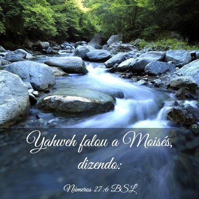 Picture 03 - Números 27:6 BSL - Yahweh falou a Moisés, - Bible Verse Picture