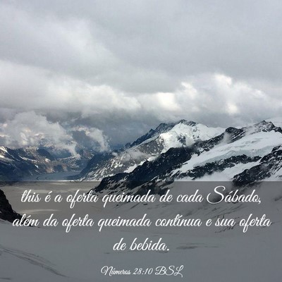Picture 03 - Números 28:10 BSL - this é a oferta queimada de cada Sábado, além - Bible Verse Picture