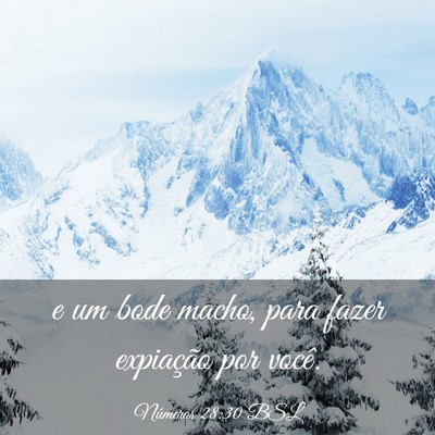 Picture 03 - Números 28:30 BSL - e um bode macho, para fazer expiação por - Bible Verse Picture