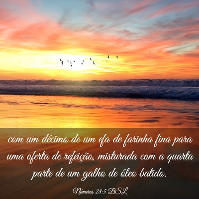 Picture 03 - Números 28:5 BSL - com um décimo de um efa de farinha fina para uma - Bible Verse Picture
