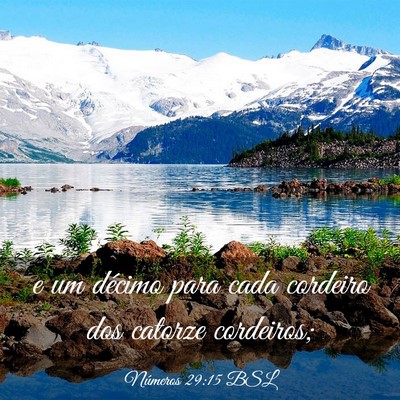 Picture 03 - Números 29:15 BSL - e um décimo para cada cordeiro dos catorze - Bible Verse Picture