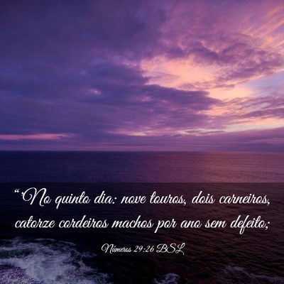 Picture 03 - Números 29:26 BSL - “'No quinto dia: nove touros, dois carneiros, - Bible Verse Picture